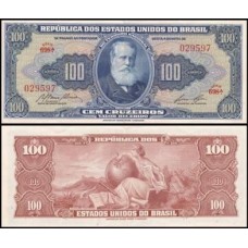 Brasil C-033 S/Fe 100 Cruzeiros 1959 D. Pedro II, "o Magnânimo"