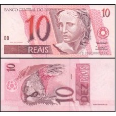 Brasil C-292 Fe 10 Reais 1999 Efígie da República 1ª Série