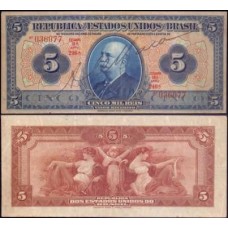 Brasil R-100b Sob 5.000 Réis 1936 Barão do Rio Branco