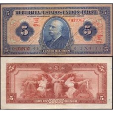 Brasil R-100c Sob 5.000 Réis 1942 Barão do Rio Branco