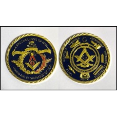 Maçonaria Brotherhood Of Man Banhada a Ouro Fc