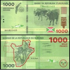 Burundi P-51c Fe 1.000 Francs 2023