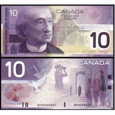Canadá P-102Ad Fe 10 Dollars 2008 Sir John A. Macdonald