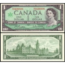 Canadá P-84b Fe 1 Dollar 1967 Comemorativa Rainha ♛