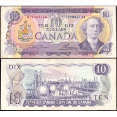 Canadá P-88c Sob 10 Dollars 1971 Sir John A. MacDonald 