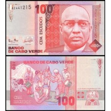 Cape Verde Cabo Verde P-57a Fe 100 Escudos 1989