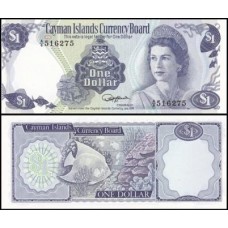 Cayman Islands Ilhas Caimã P-5e Fe 1 Dollar 1985 Rainha ♛