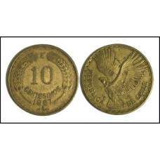 Chile 10 Centésimos 1967 (605)