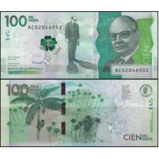 Colômbia P-463c Fe 100.000 Pesos 2019 Carlos Lleras Restrepo