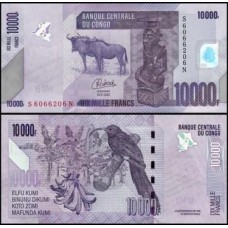 Congo Democratic Republic P-103d Fe 10.000 Francs 2022