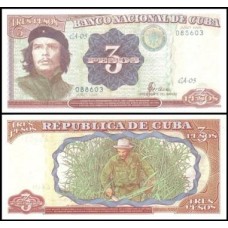 Cuba P-113 Fe 3 Pesos 1995 Che Guevara
