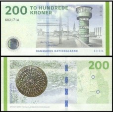 Denmark Dinamarca P-67f.3 Fe 200 Kroner 2016