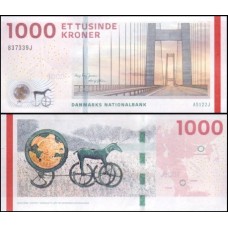 Denmark Dinamarca P-69b.3 Fe 1.000 Kroner 2012