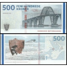 Denmark Dinamarca P-73a.1 Fe 500 Kroner 2019/20