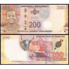 Eswatini Essuatini P-45b Fe 200 Emalangeni 2023