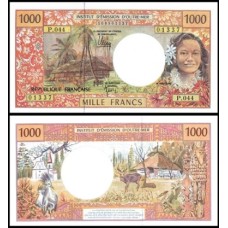 French Pacific Territories Polinésia P-2k Fe 1.000 Francs ND (2007)