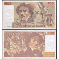 France França P-154h.2 Sob 100 Francs 1995 Eugène Delacroix