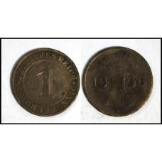 Germany Alemanha 1 Reich Pfennig 1936 A (626)