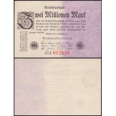Germany Alemanha P-103a.2 Fe 2 Millionen Mark 1923