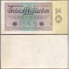Germany Alemanha P-116a.1 S/Fe 10 Milliarden Mark 1923