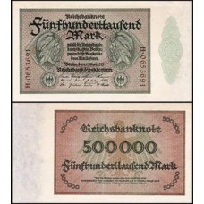Germany Alemanha P-88b.1 Fe 500.000 Mark 1923