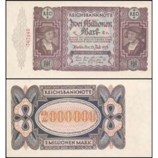 Germany Alemanha P-89a.2 Fe 2 Millionen Mark 1923