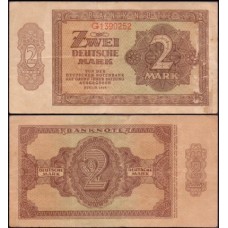 Germany Democratic Republic Alemanha Oriental P-10b Fe 2 Deutsche Mark 1948