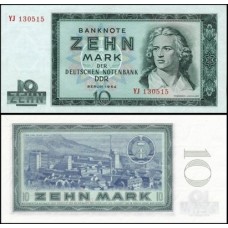 Germany Democratic Republic Alemanha Oriental P-23r Fe 10 Mark 1964 Reposição