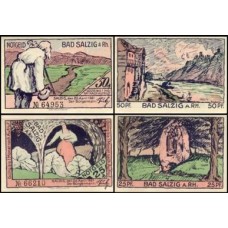 Germany Alemanha L-1128 Bad Salzig S/Fe 2 Notgelds 1921