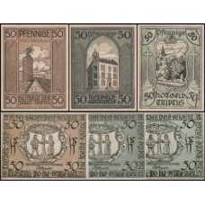 Germany Alemanha L-1313 Triptis S/Fe 3 Notgelds 1921