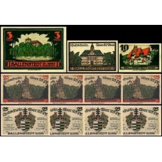 Germany Alemanha L-59b Ballenstedt Am Harz S/Fe 7 Notgelds 1921