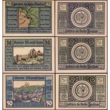 Germany Alemanha L-872 Monschau Fe 3 Notgelds 1921