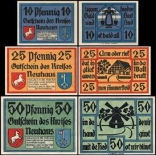 Germany Alemanha L-920 Neuhaus a. Oste Fe 3 Notgelds 1921