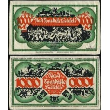 Germany Alemanha L-98p3 Bielefeld Fe 1 Notgeld 1922 em Linho