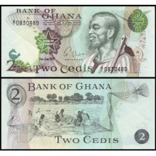 Ghana Gana P-14c.1 Fe 2 Cedis 1977 Ghana Gana P-14c.1 Fe 2 Cedis 1977