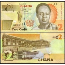Ghana Gana P-37Ad Fe 2 Cedis 2015 Kwame Nkrumah