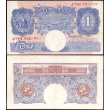 Great Britain Inglaterra P-367a Sob 1 Pound ND (1940)