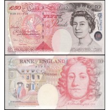 Great Britain Inglaterra P-388c S/Fe 50 Pounds 2006 Rainha ♛