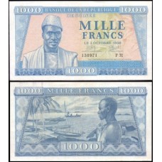 Guinea Guiné P-9 Sob 1.000 Francs 1958