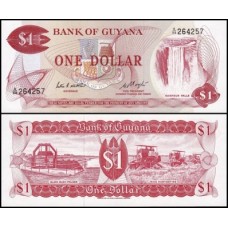 Guyana Guiana P-21e Fe 1 Dollar ND (1983)
