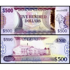 Guyana Guiana P-37c Fe 500 Dollars 2024