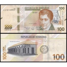 Honduras P-112a Fe 100 Lempiras 2022 José Cecílio Del Valle