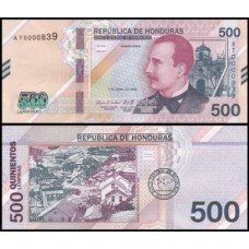 Honduras P-113 Fe 500 Lempiras 2022 Ramón Rosa