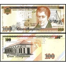 Honduras P-77i S/Fe 100 Lempiras 2008 José Cecílio Del Valle