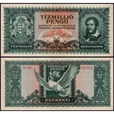 Hungary Hungria P-123 S/Fe 10.000.000 Pengö 1945