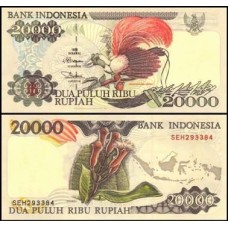Indonésia P-135c S/Fe 20.000 Rupiah 1997