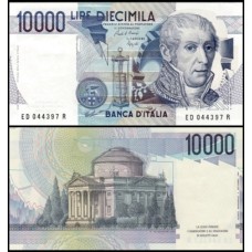 Italy Itália P-112b.3 Fe 10.000 Lire 1984 Alessandro Volta