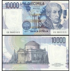 Italy Itália P-112c.2 Fe 10.000 Lire 1984 Alessandro Volta