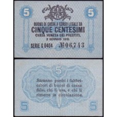 Italy Itália P-M1 Sob 5 Centesime 1918