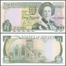 Jersey Ilhas Jersey P-15a Fe 1 Pound ND (1989) Rainha ♛
